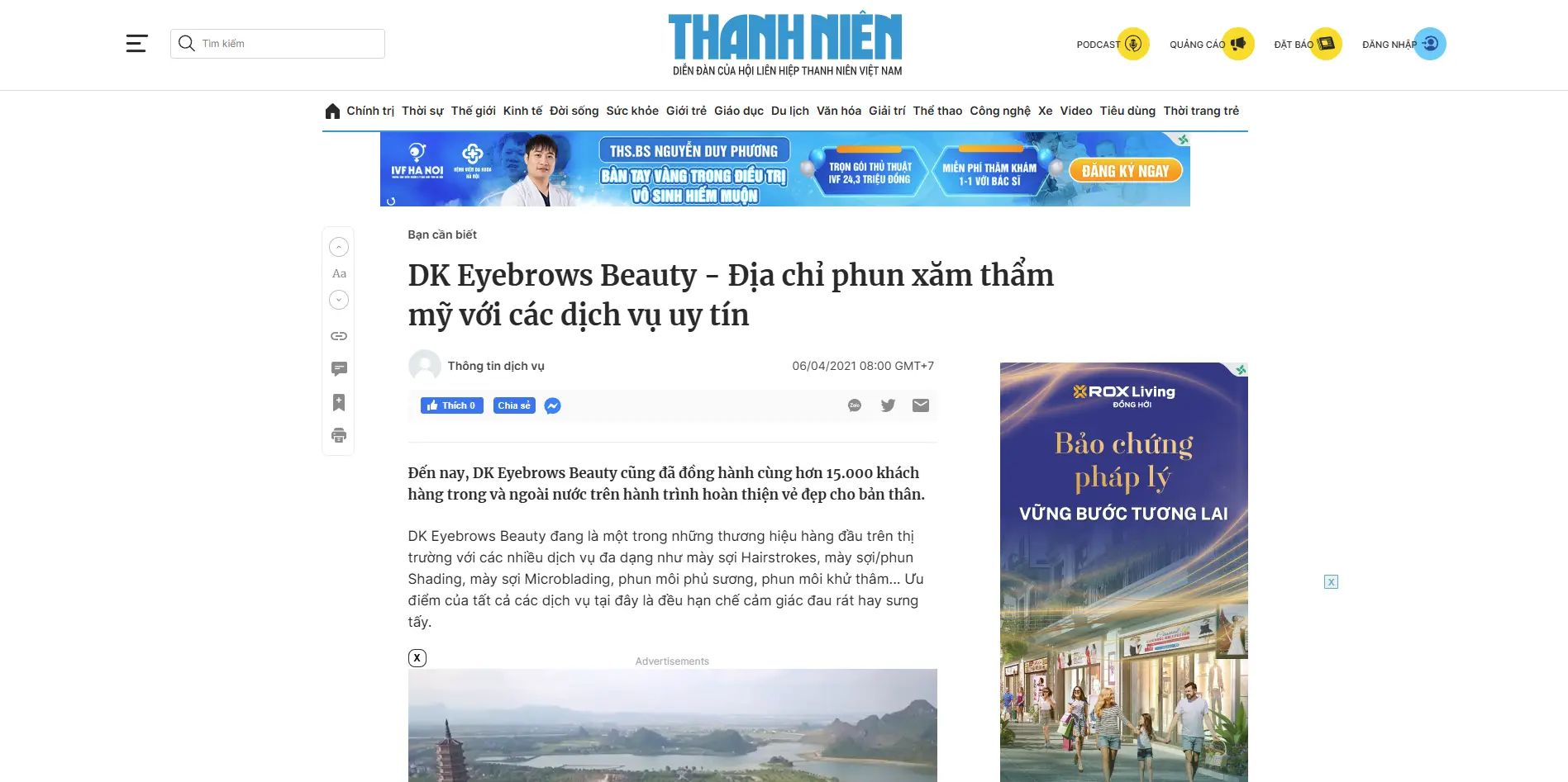 Báo chí chia sẻ về DK Beauty