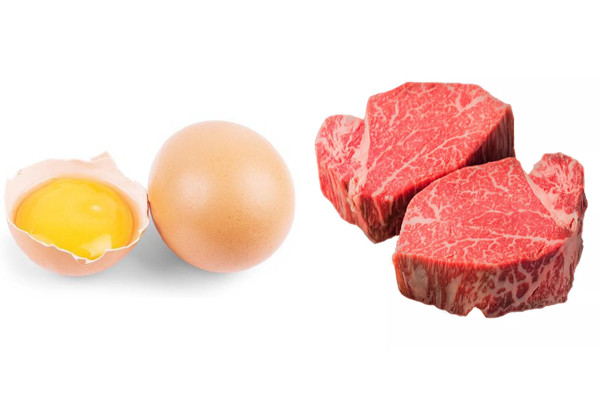 phun môi kiêng trứng & thịt bò